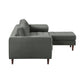 Cave 2 Piece Velvet Sectional Ren L01143 Sec