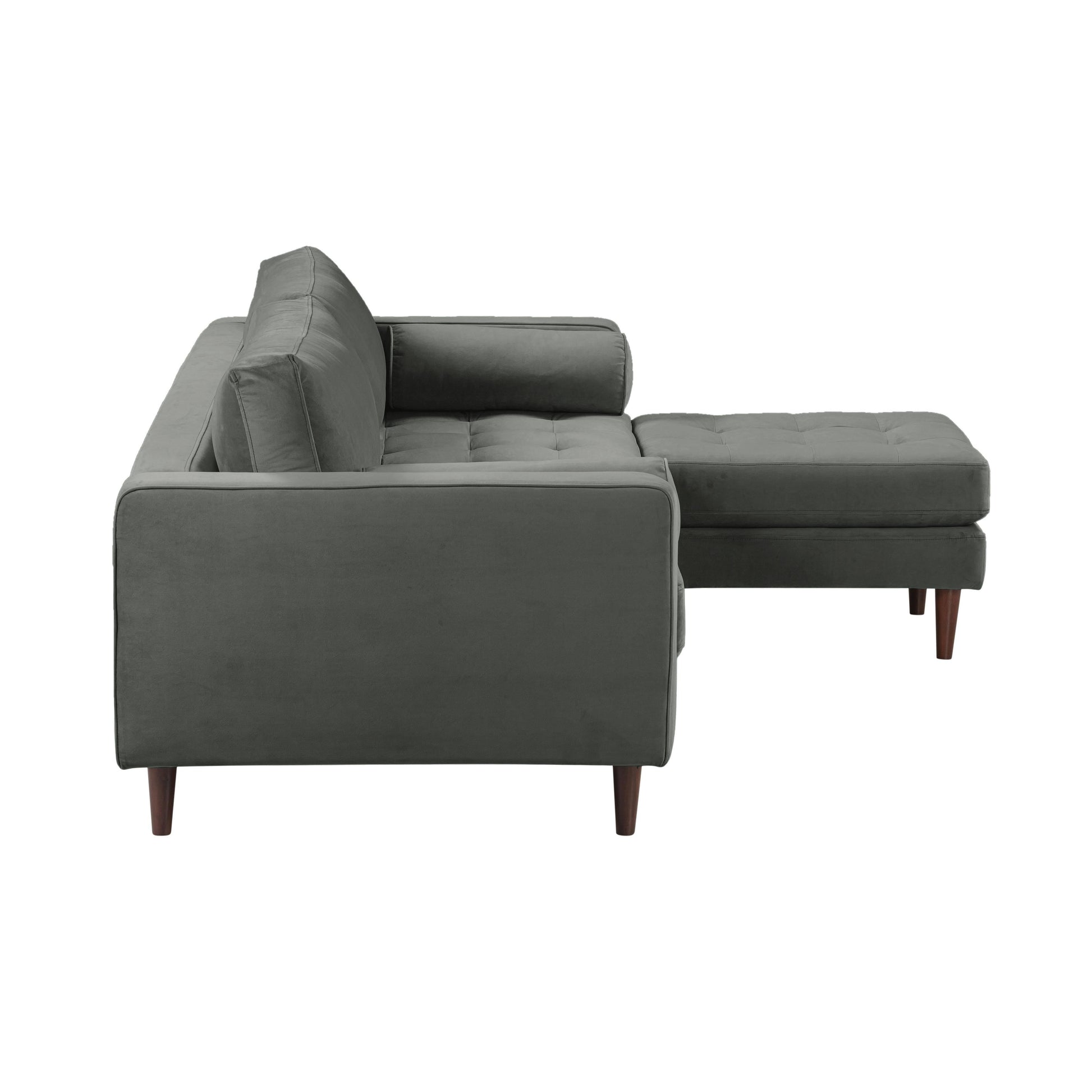 Cave 2 Piece Velvet Sectional Ren L01143 Sec