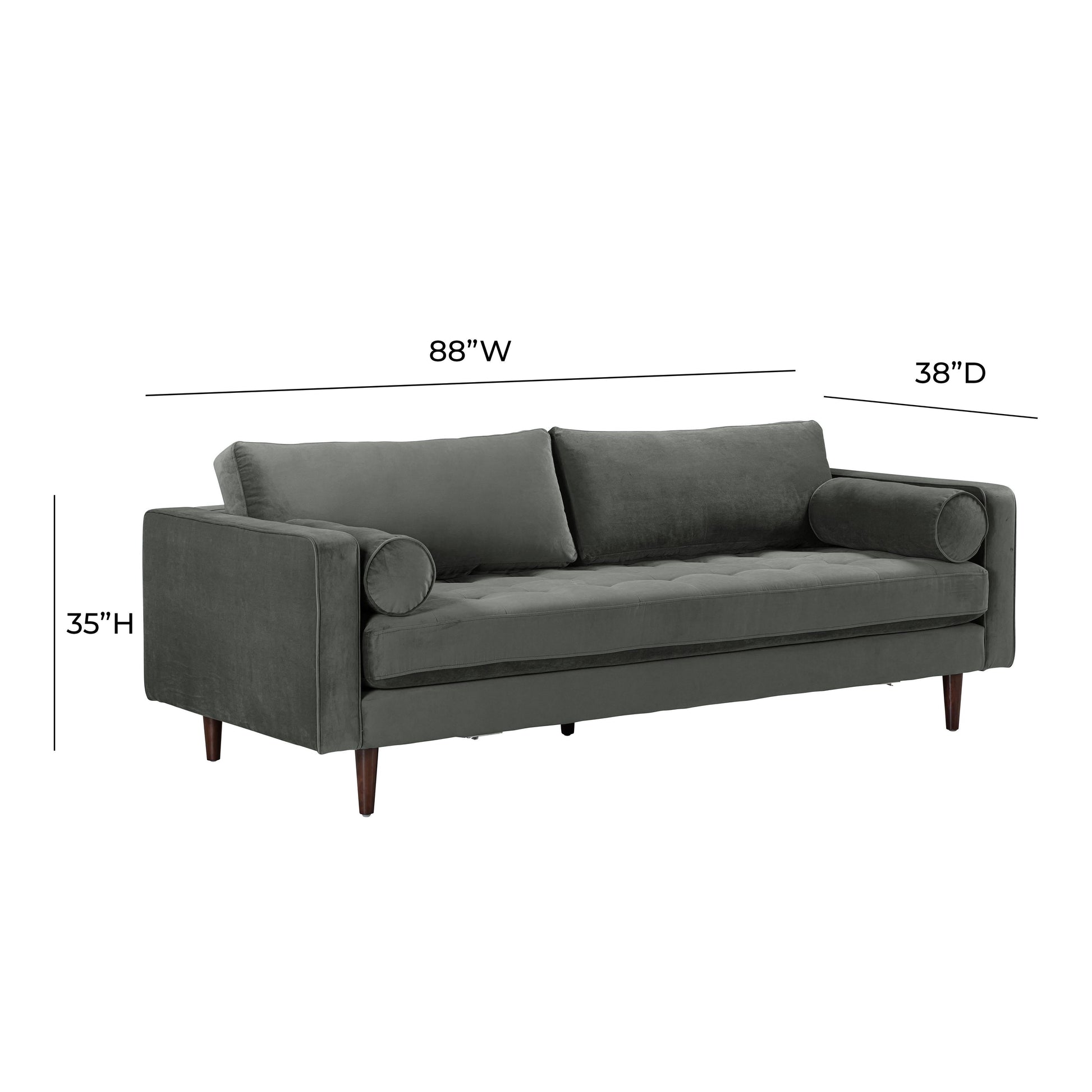 Cave 88 Velvet Sofa Ren L01143