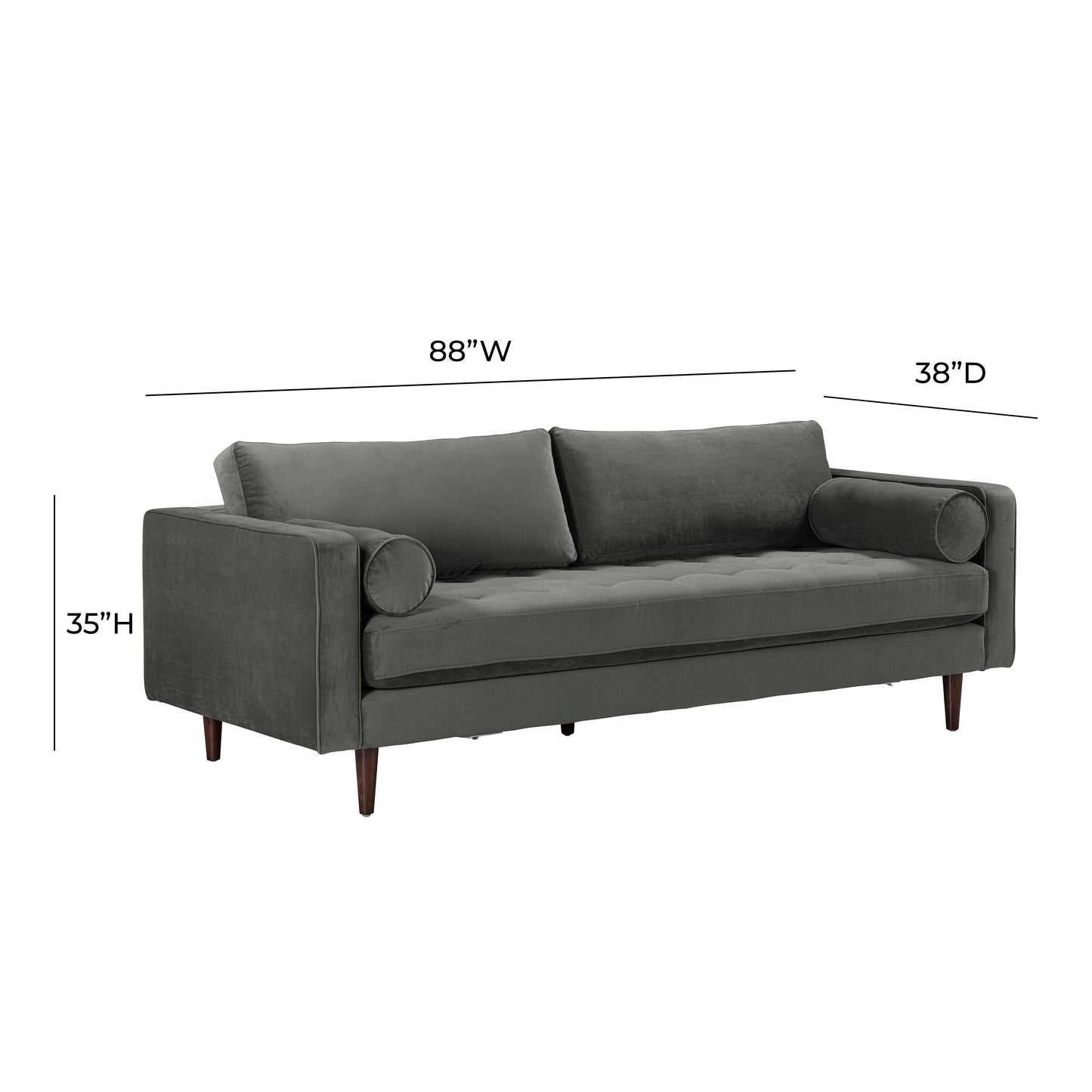 Cave 88 Velvet Sofa Ren L01133