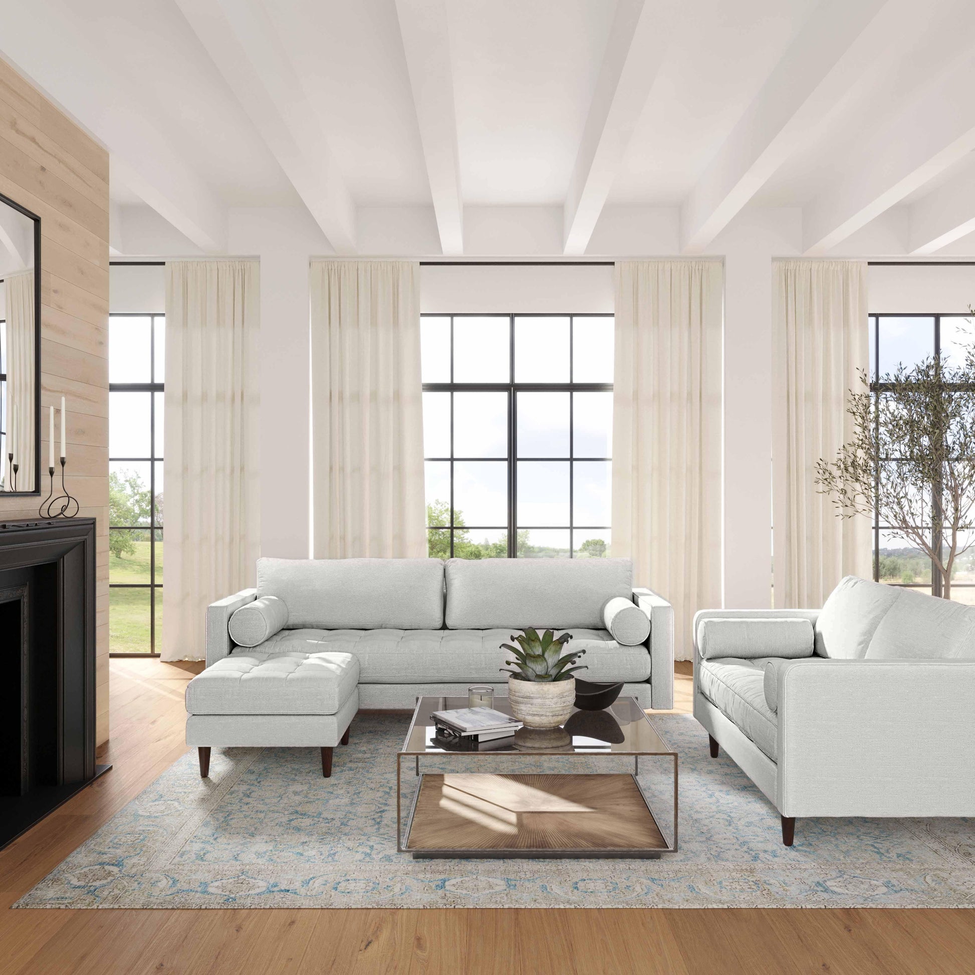 Cave 76 Tweed Loveseat Ren L01232