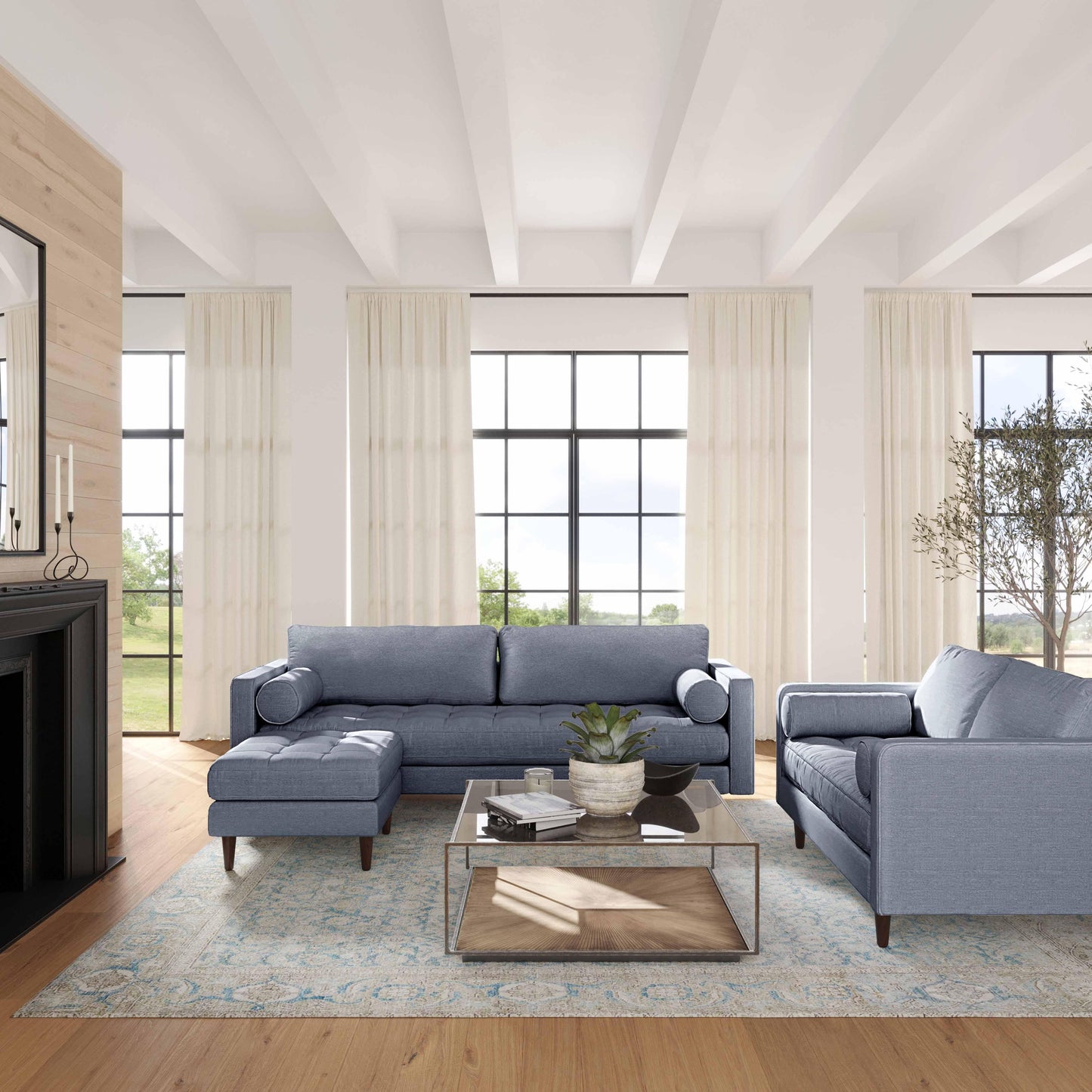 Cave 76 Tweed Loveseat Ren L01222