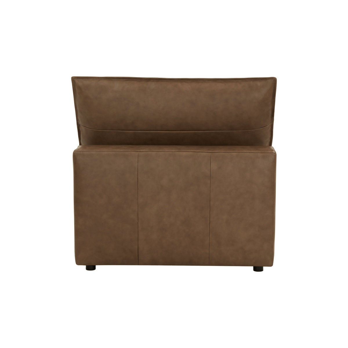 Cali Brown Leather Modular Armless Chair by TOV Furniture – photo 5 of 10