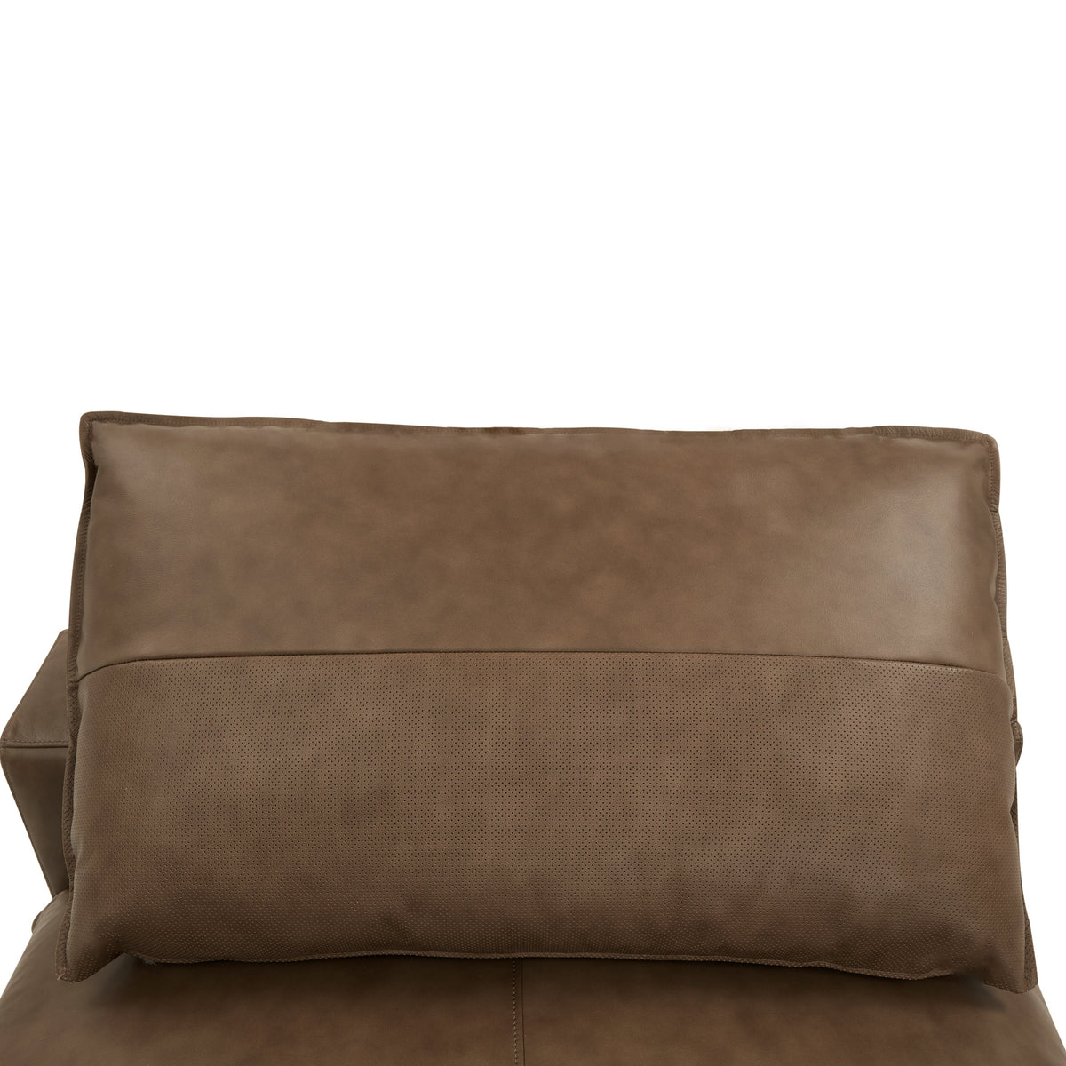 Cali Brown Leather Modular Armless Chair by TOV Furniture – photo 6 of 10