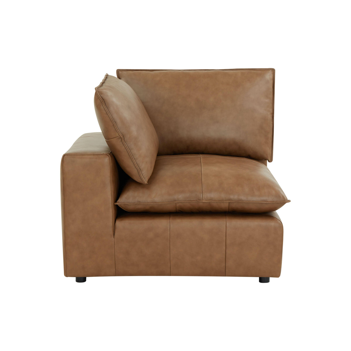 Cali Brown Leather Modular Corner Chair by TOV Furniture – photo 8 of 10