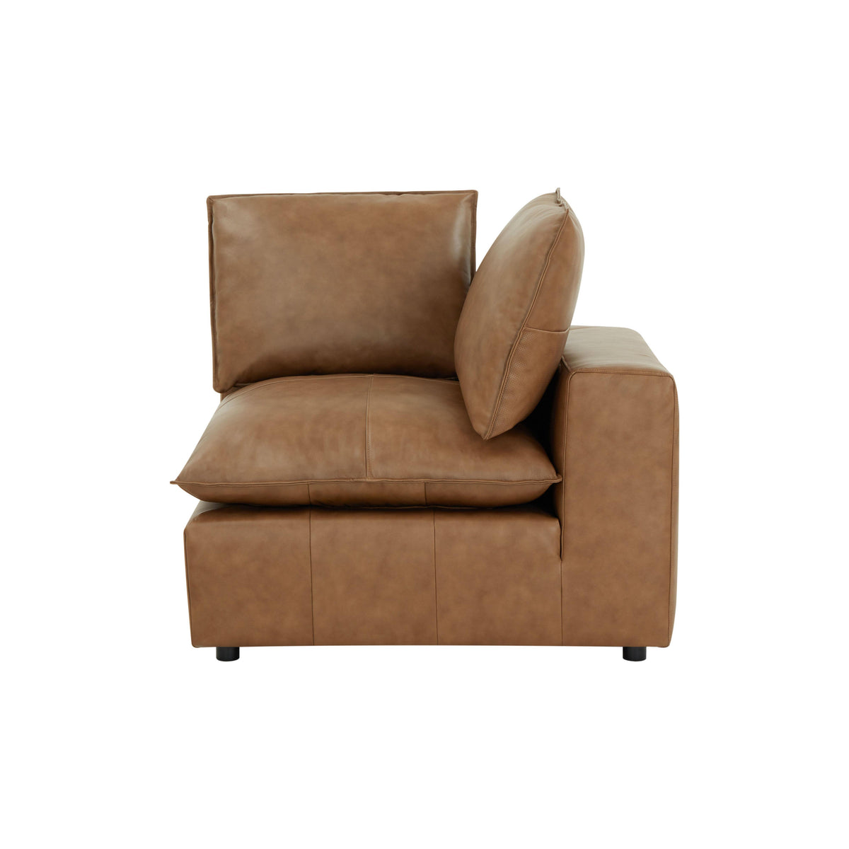 Cali Brown Leather Modular Corner Chair by TOV Furniture – photo 10 of 10