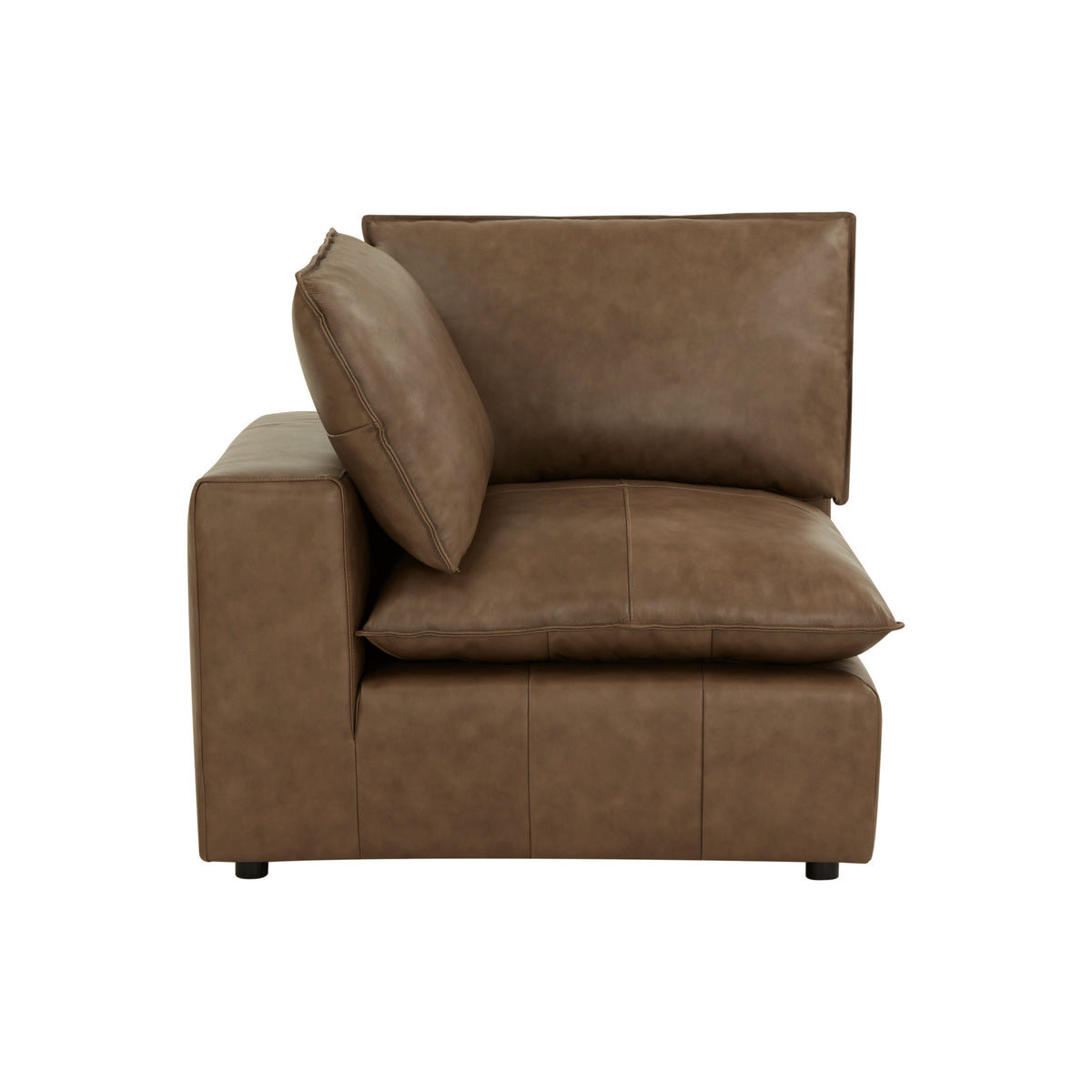 Cali Brown Leather Modular Corner Chair by TOV Furniture – photo 2 of 10