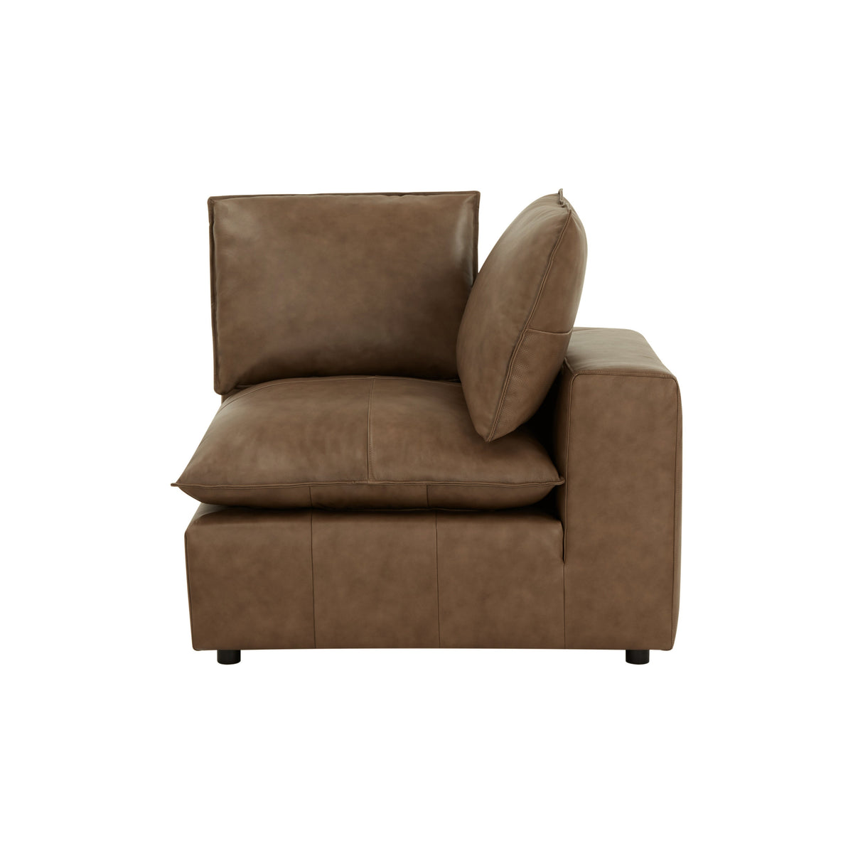 Cali Brown Leather Modular Corner Chair by TOV Furniture – photo 3 of 10