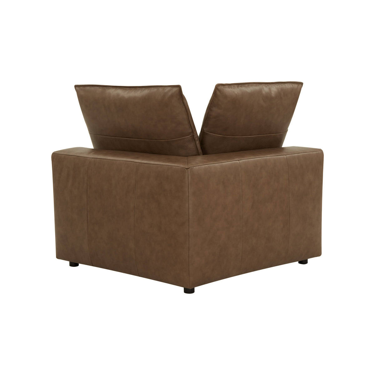 Cali Brown Leather Modular Corner Chair by TOV Furniture – photo 4 of 10
