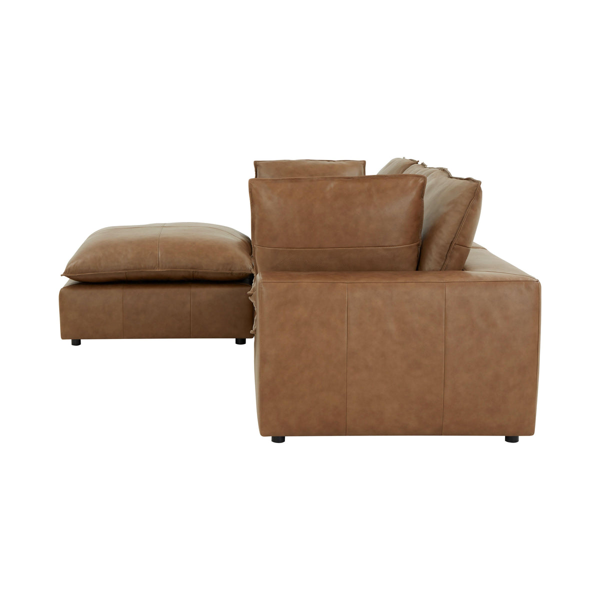 Cali 4-Piece Brown Leather Modular Sectional by TOV Furniture – photo 10 of 10