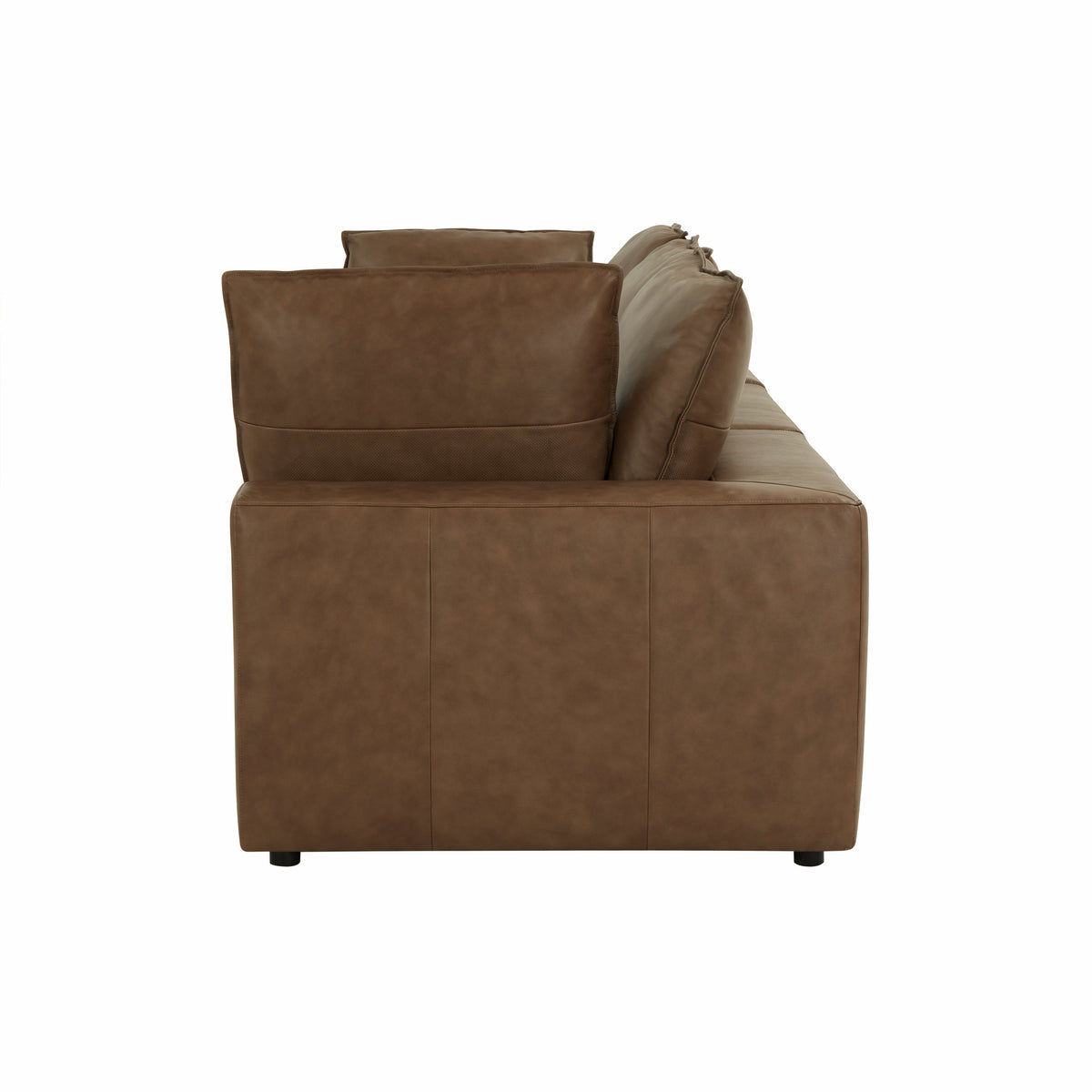 Cali 120" Brown Leather Modular Sofa by TOV Furniture – photo 4 of 7