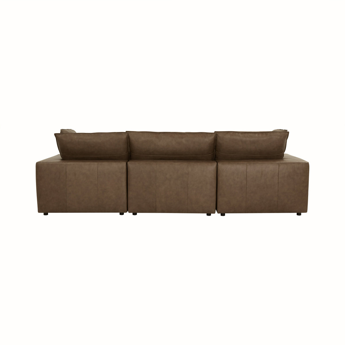 Cali 120" Brown Leather Modular Sofa by TOV Furniture – photo 5 of 7