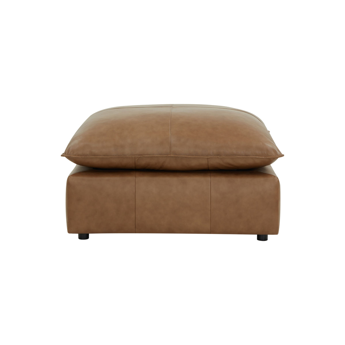 Cali Brown Leather Ottoman by TOV Furniture – photo 4 of 6