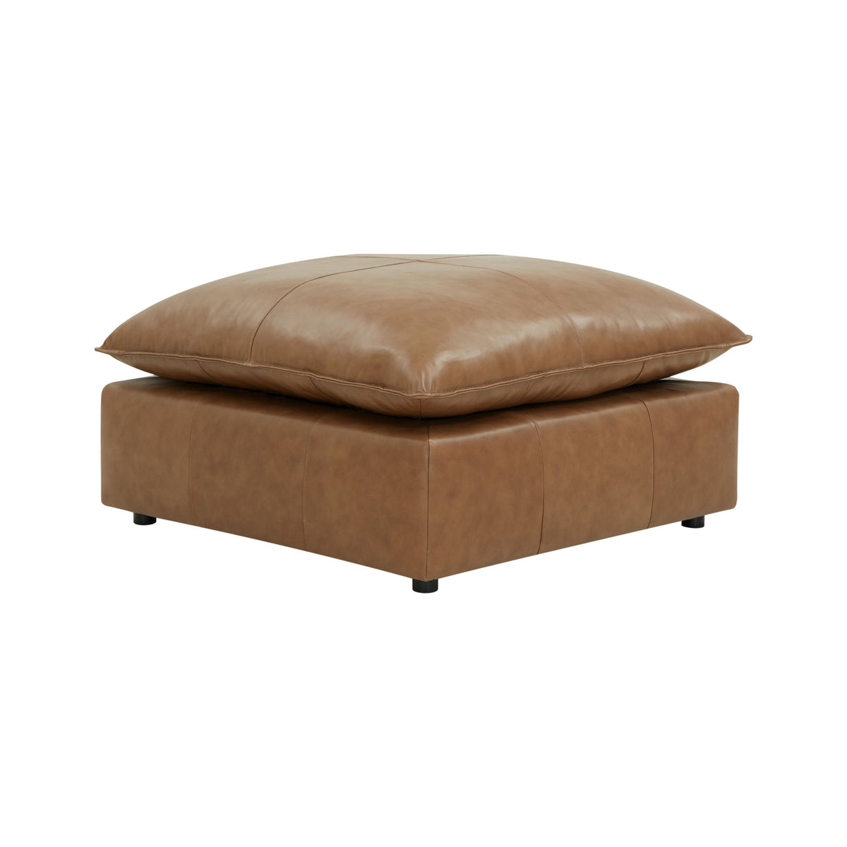 Cali Brown Leather Ottoman by TOV Furniture – photo 5 of 6