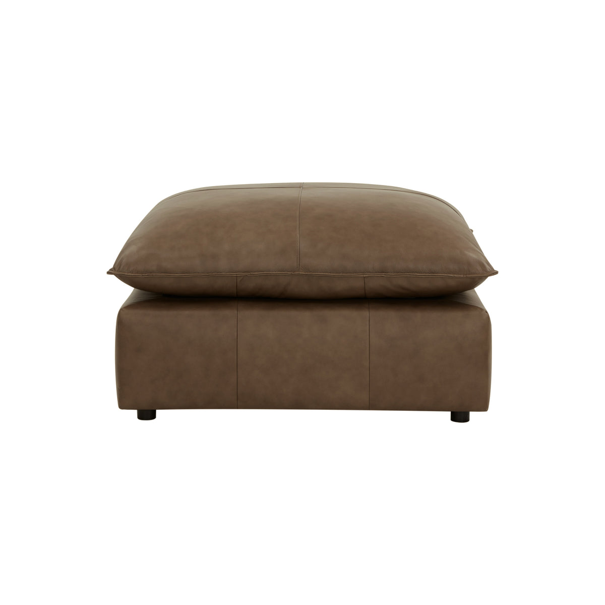 Cali Brown Leather Ottoman by TOV Furniture – photo 2 of 6