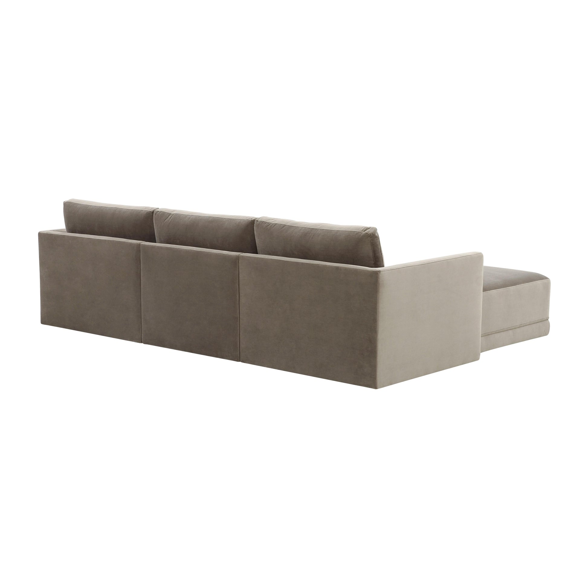 Willow 4 Piece Velvet Modular Sectional Ren L03140 Sec