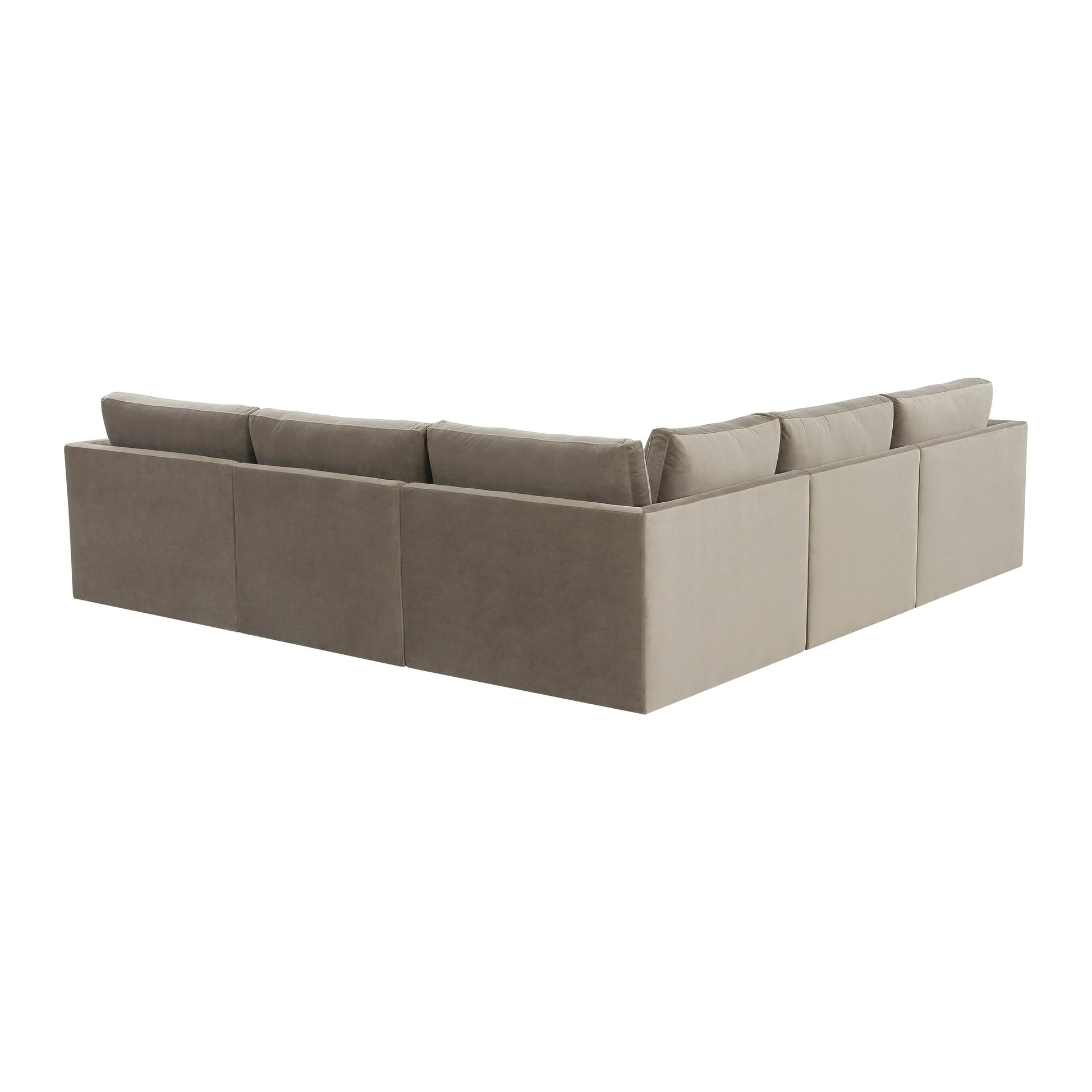 Willow 5 Piece Velvet Modular L Sectional Ren L03130 Sec3