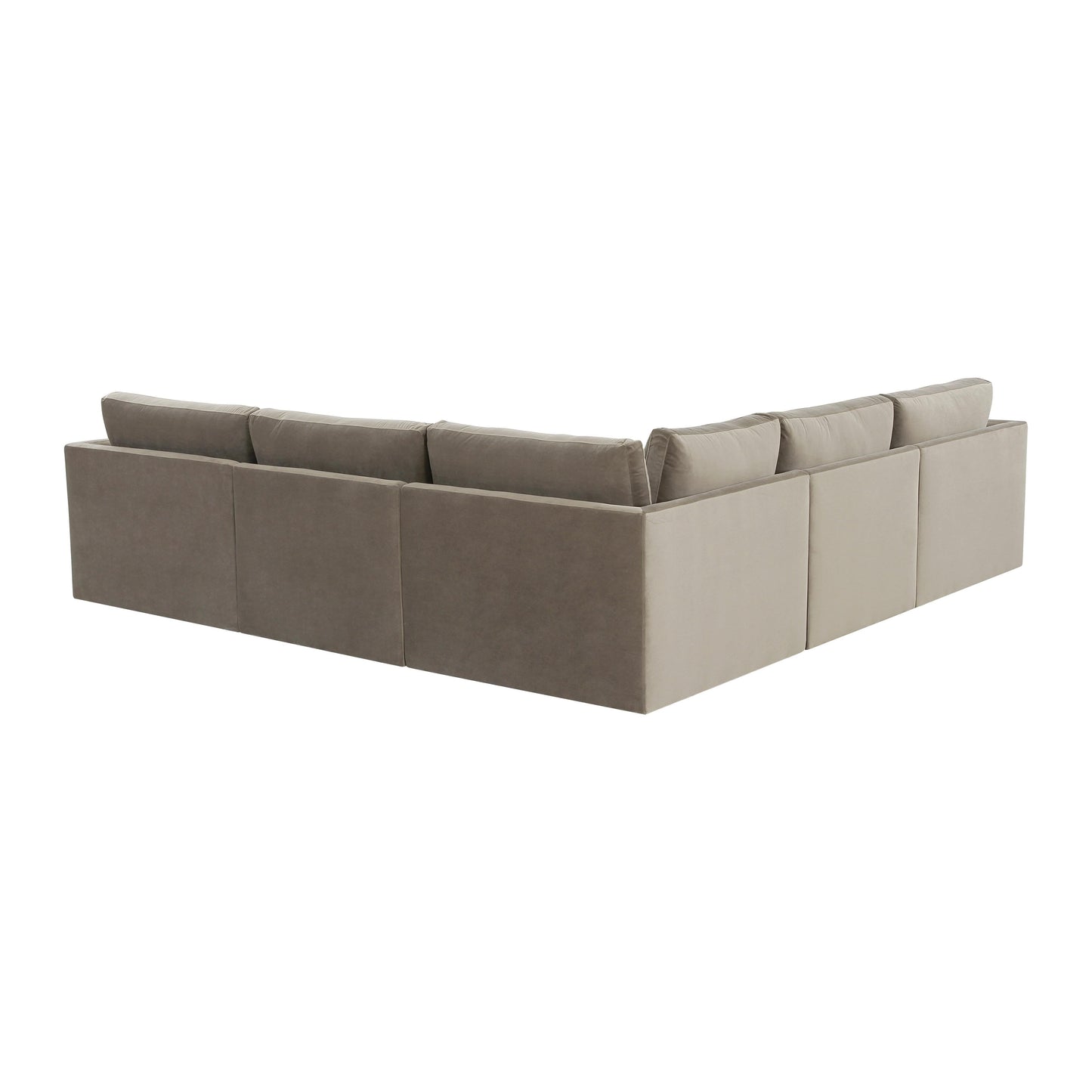 Willow 5 Piece Velvet Modular L Sectional Ren L03150 Sec3