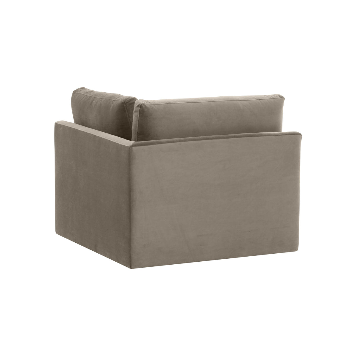 Willow Taupe Performance Velvet Modular Corner Chair by TOV Furniture – photo 6 of 7