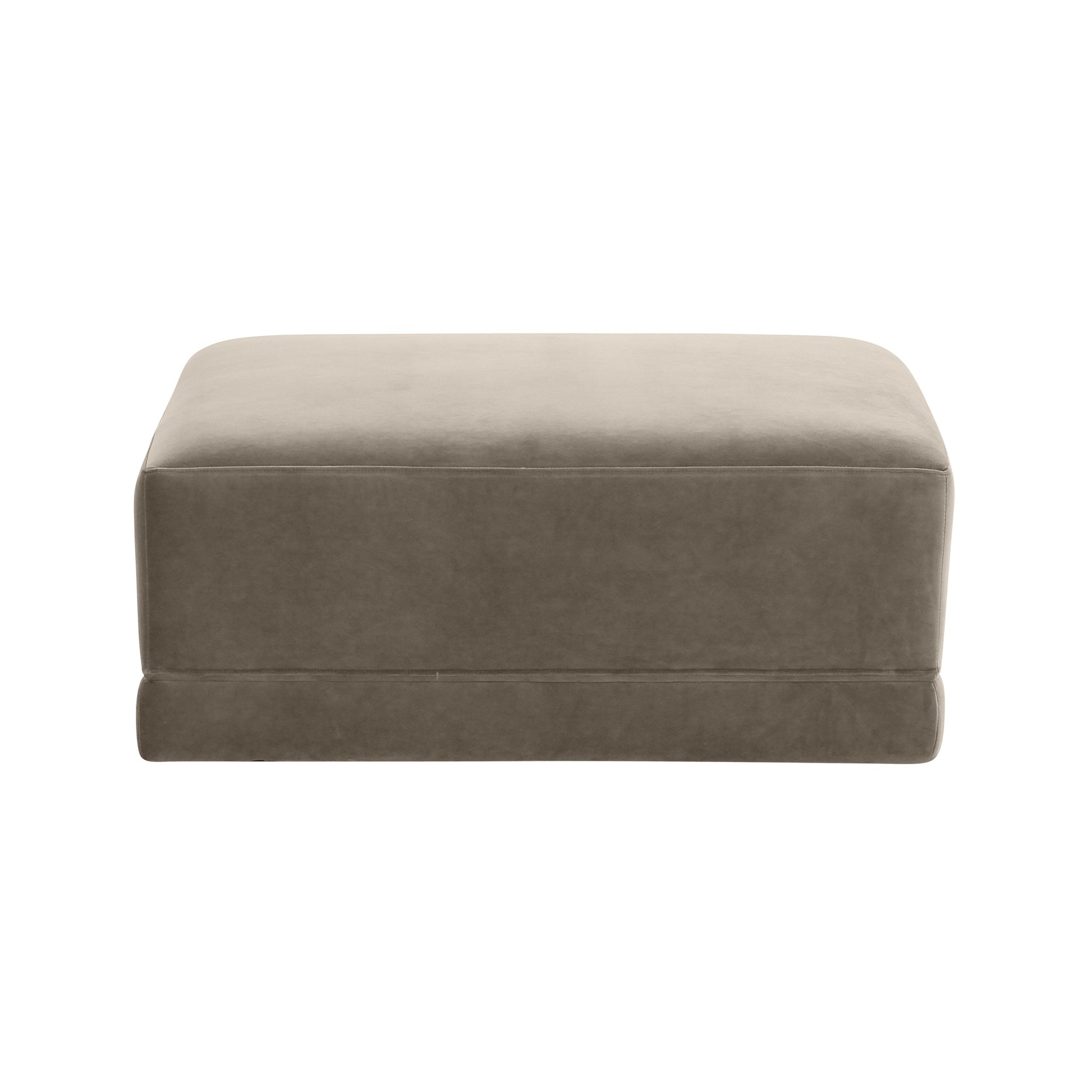 Willow Taupe Ottoman by TOV