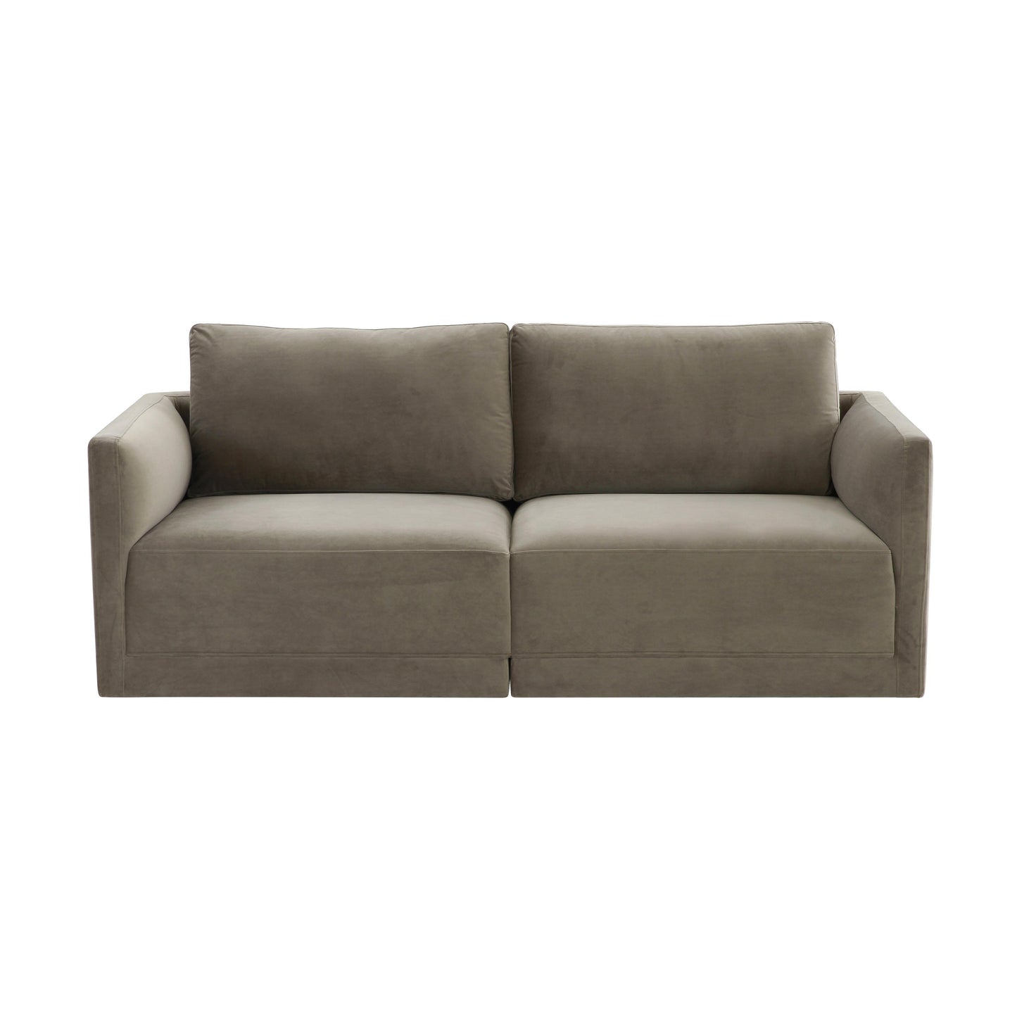 Willow 74 Velvet Modular Loveseat Ren L03152