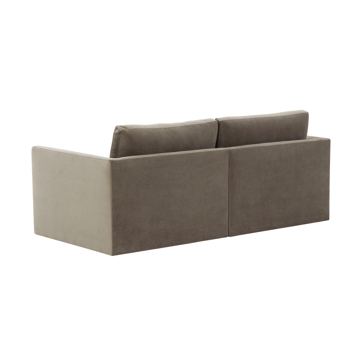 Willow Taupe Performance Velvet Modular Loveseat by TOV Furniture – photo 4 of 6