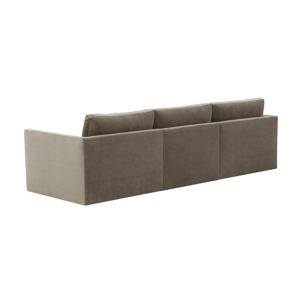 Willow Taupe Performance Velvet Modular Sofa by TOV Furniture – photo 4 of 6