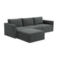 Willow 4 Piece Velvet Modular Sectional Ren L03140 Sec