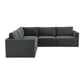 Willow 5 Piece Velvet Modular L Sectional Ren L03120 Sec3