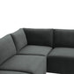 Willow 5 Piece Velvet Modular L Sectional Ren L03120 Sec3