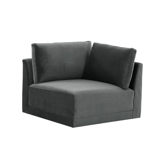 Willow Velvet Modular Corner Chair Ren L03120 W