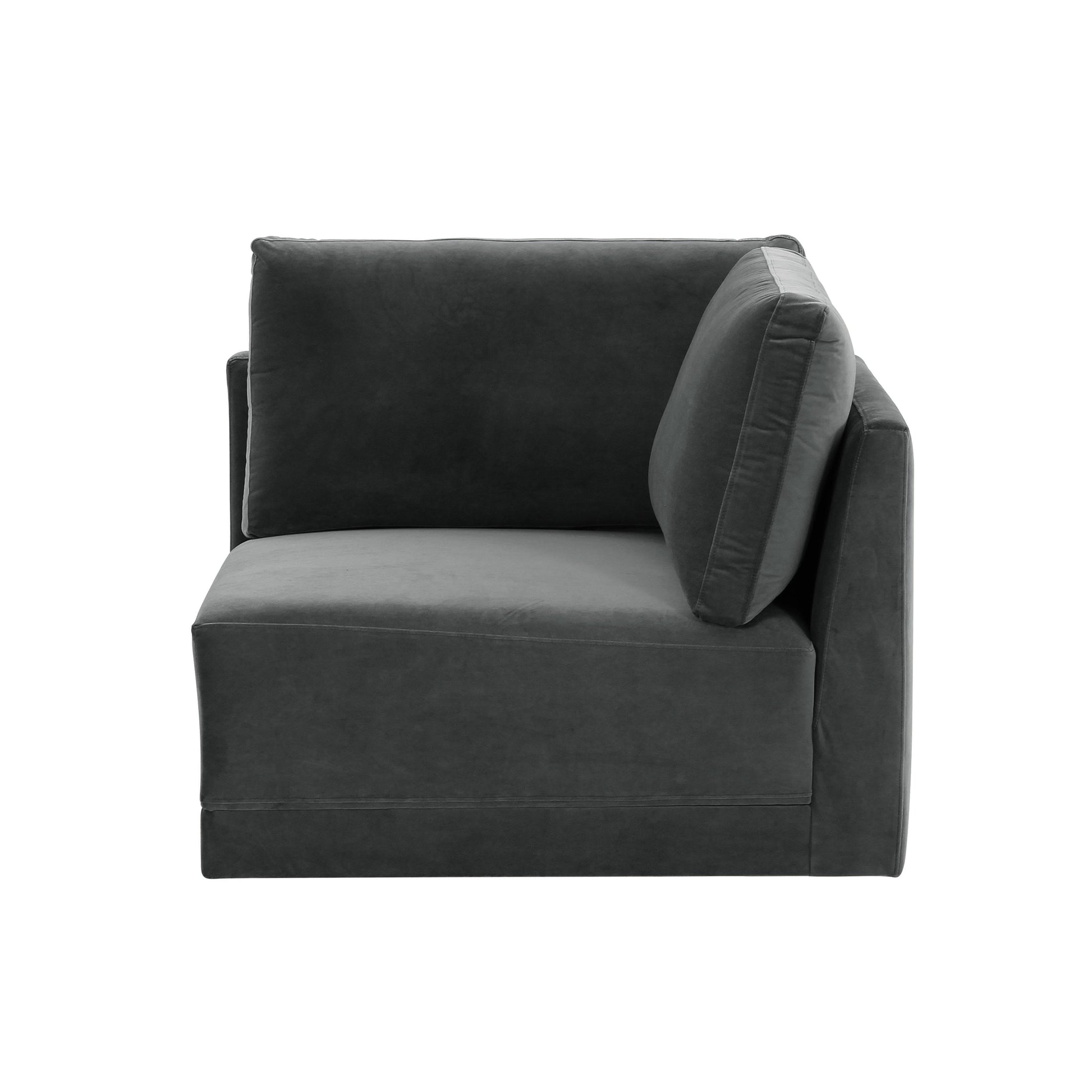 Willow Velvet Modular Corner Chair Ren L03140 W