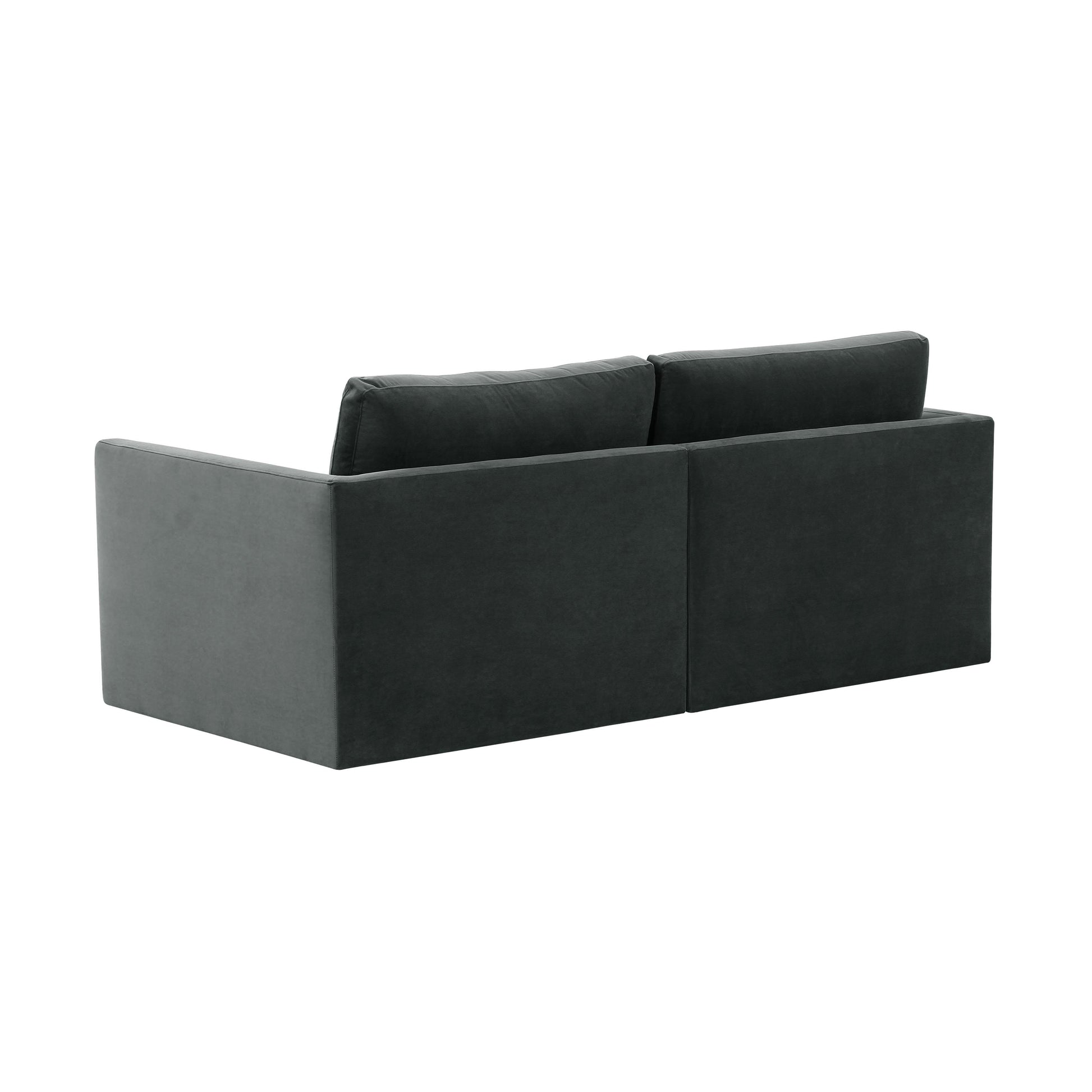 Willow 74 Velvet Modular Loveseat Ren L03122