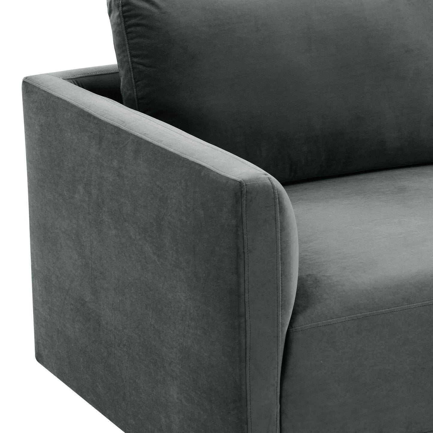 Willow 74 Velvet Modular Loveseat Ren L03152