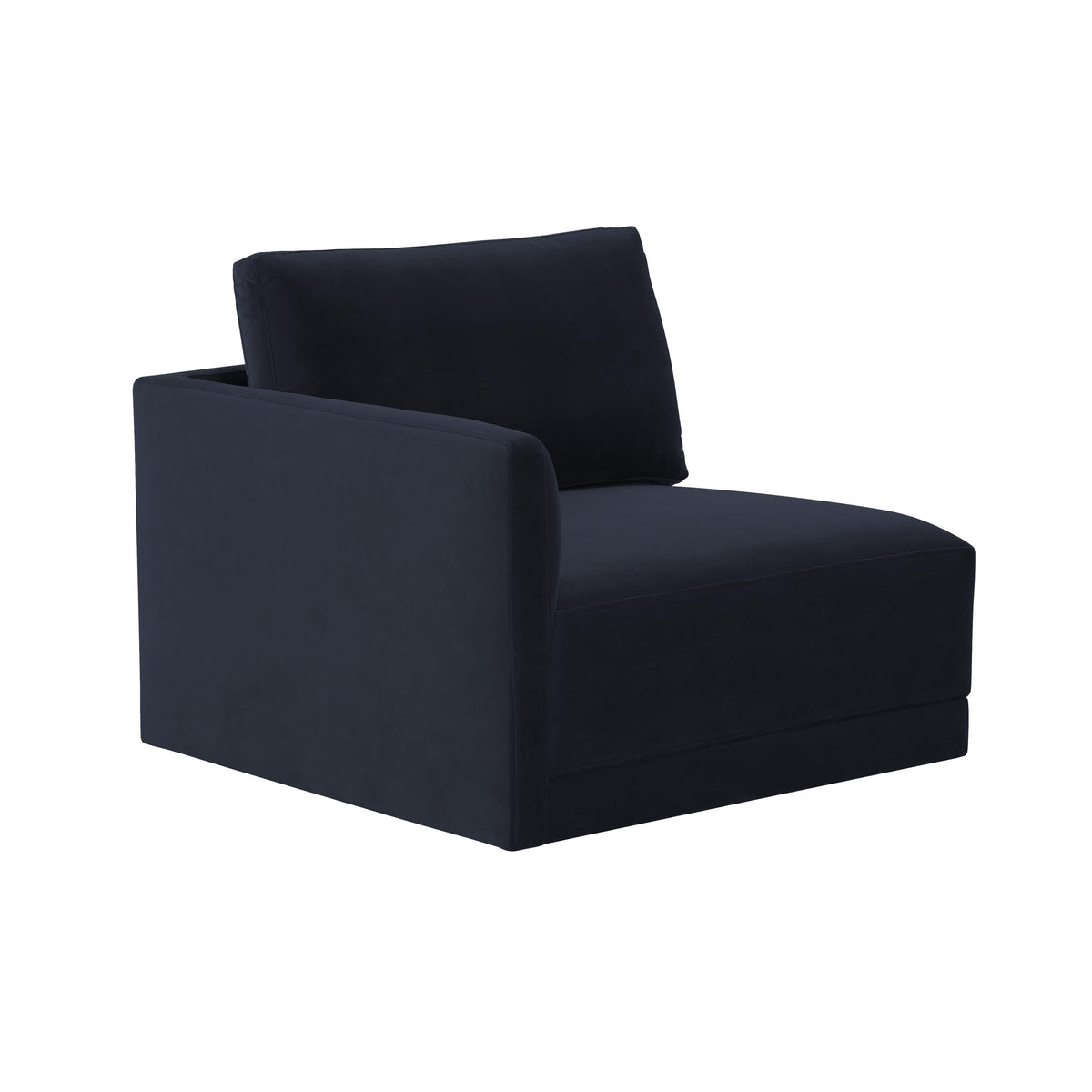 Willow Navy Performance Velvet Modular LAF Corner Chair by TOV Furniture – photo 1 of 6