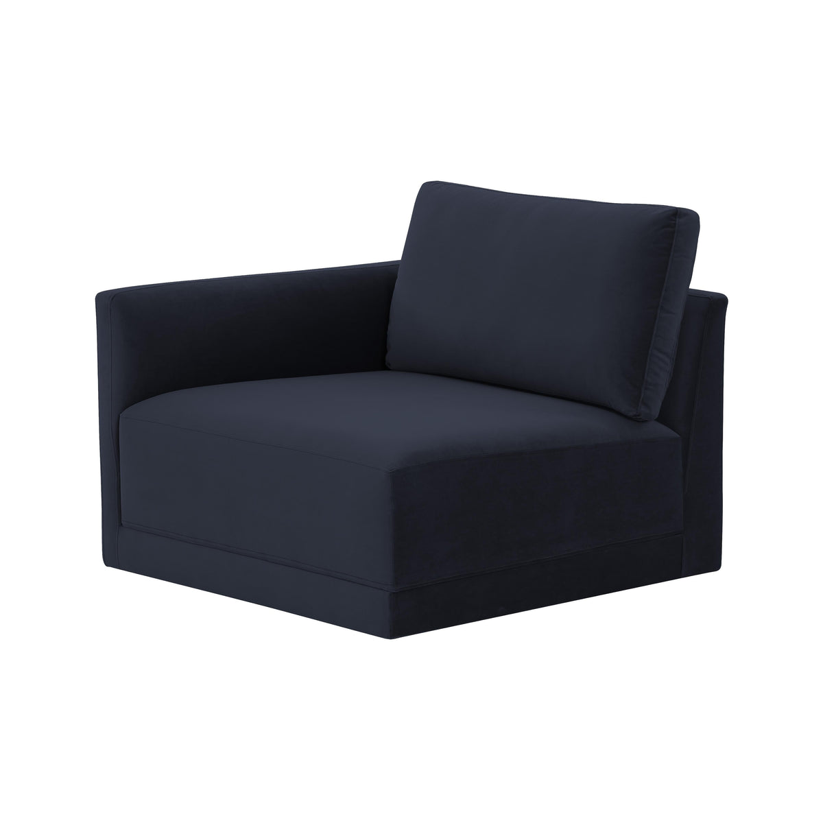 Willow Navy Performance Velvet Modular LAF Corner Chair by TOV Furniture – photo 4 of 6