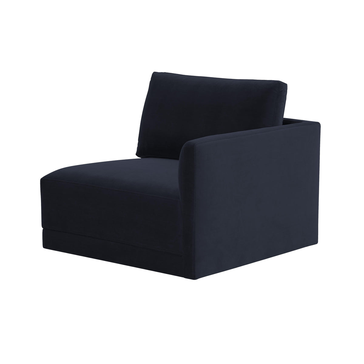 Willow Navy Performance Velvet Modular RAF Corner Chair by TOV Furniture – photo 4 of 6