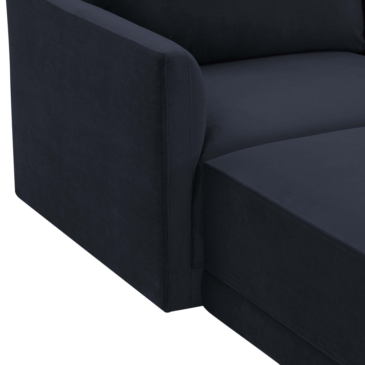 Willow Navy Performance Velvet Modular Sectional by TOV Furniture – photo 5 of 6