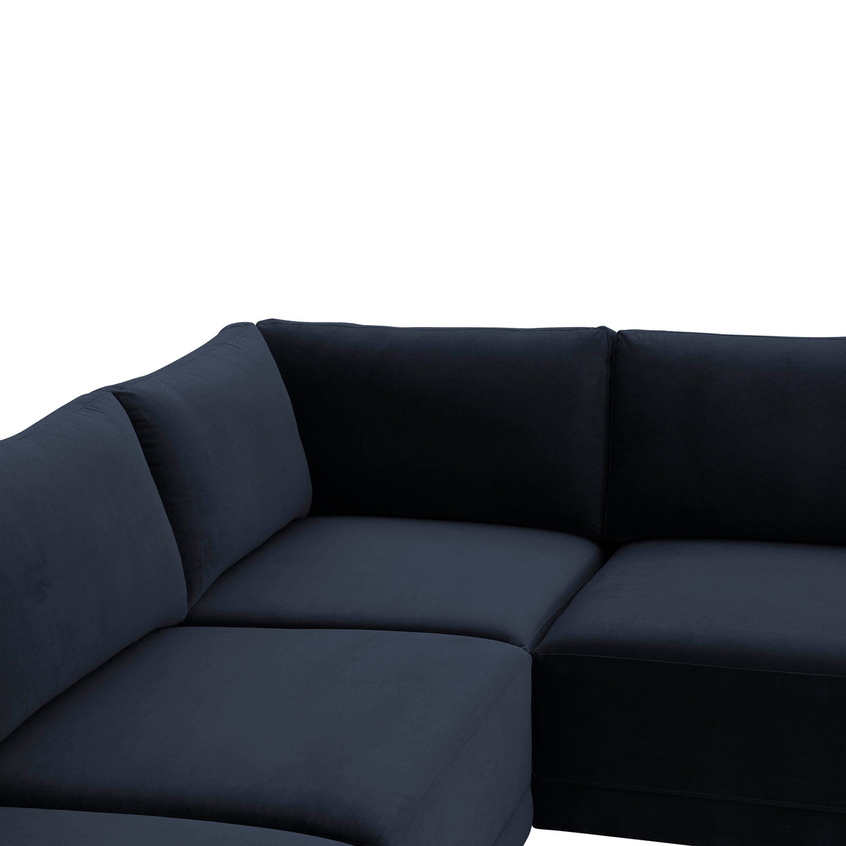 Willow Navy Performance Velvet Modular L Sectional by TOV Furniture – photo 5 of 6