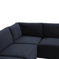 Willow 5 Piece Velvet Modular L Sectional Ren L03120 Sec3