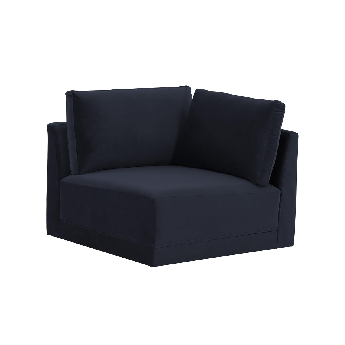 Willow Navy Performance Velvet Modular Corner Chair by TOV Furniture – photo 1 of 7