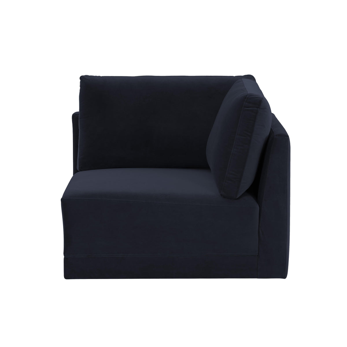 Willow Navy Performance Velvet Modular Corner Chair by TOV Furniture – photo 4 of 7