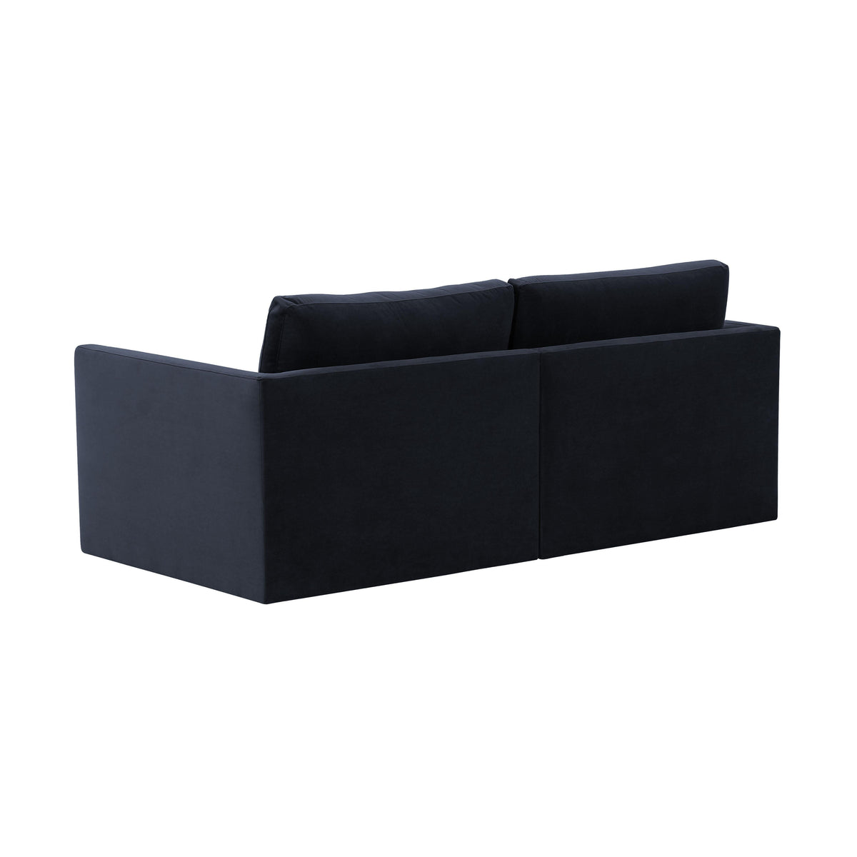 Willow Navy Performance Velvet Modular Loveseat by TOV Furniture – photo 4 of 6