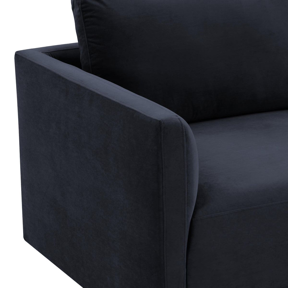 Willow Navy Performance Velvet Modular Loveseat by TOV Furniture – photo 5 of 6