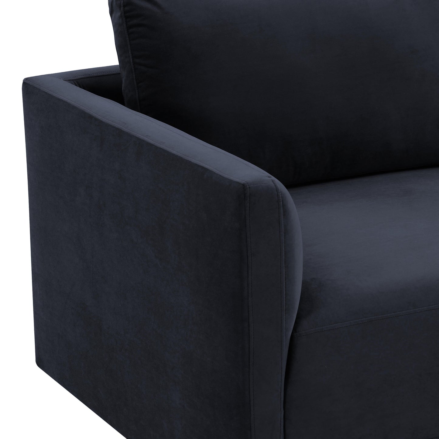 Willow 74 Velvet Modular Loveseat Ren L03132