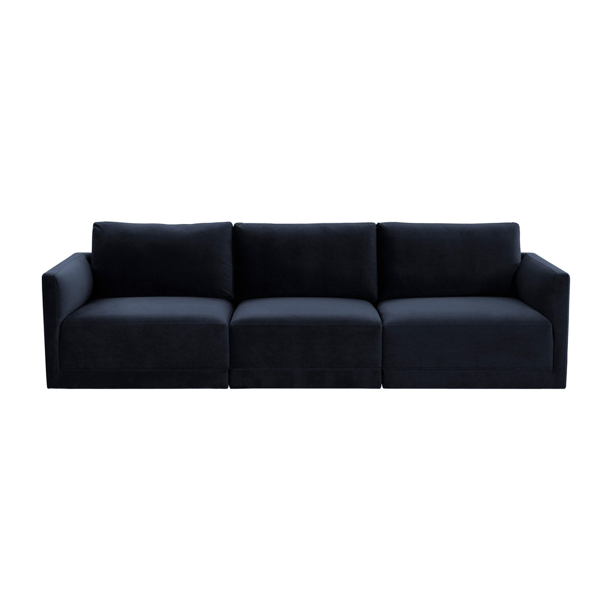 Willow Navy Performance Velvet Modular Sofa by TOV Furniture – photo 2 of 6
