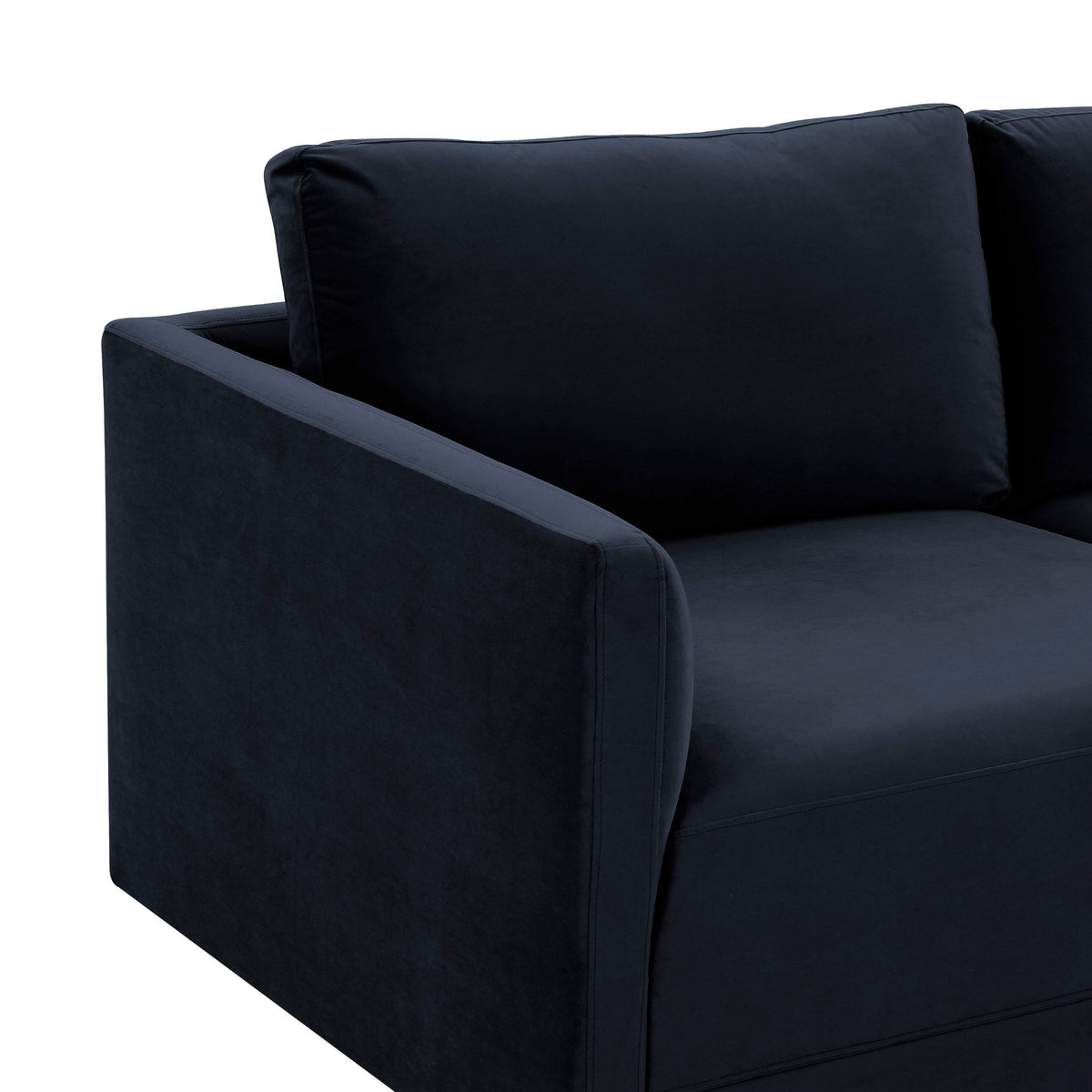 Willow Navy Performance Velvet Modular Sofa by TOV Furniture – photo 4 of 6