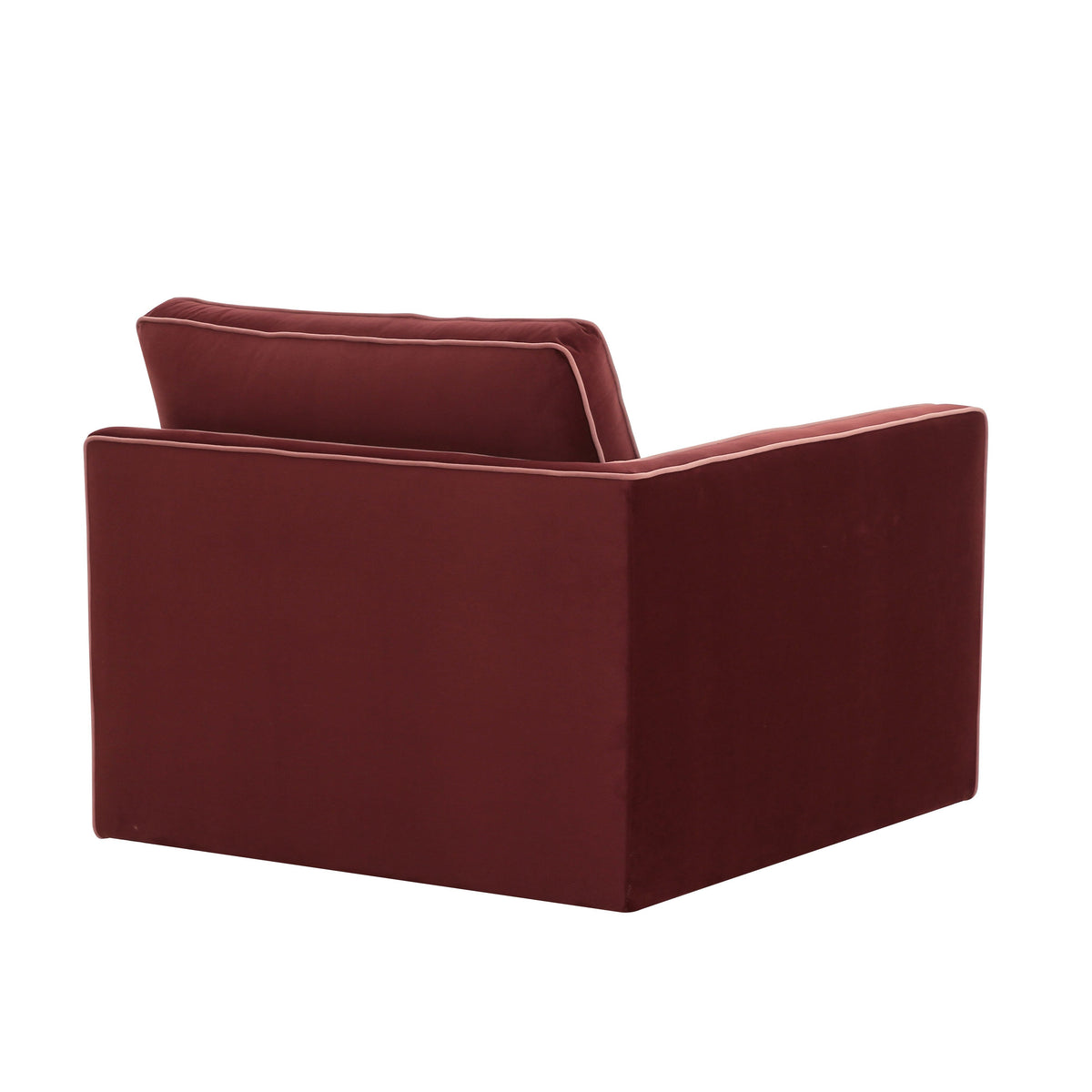 Willow Berry Red Performance Velvet Modular LAF Corner Chair by TOV Furniture – photo 3 of 5