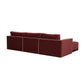 Willow 4 Piece Velvet Modular Sectional Ren L03140 Sec