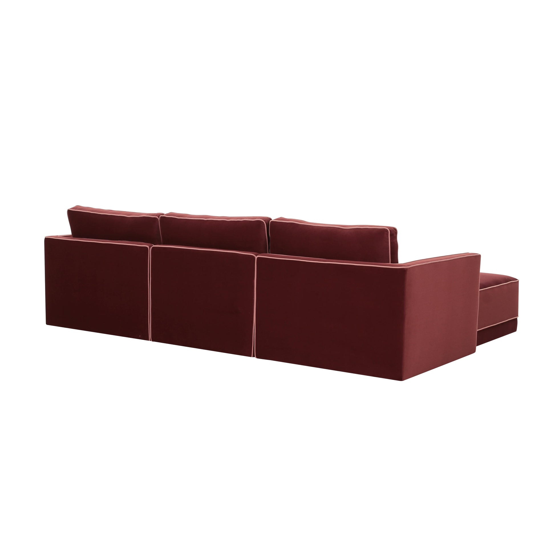 Willow 4 Piece Velvet Modular Sectional Ren L03140 Sec
